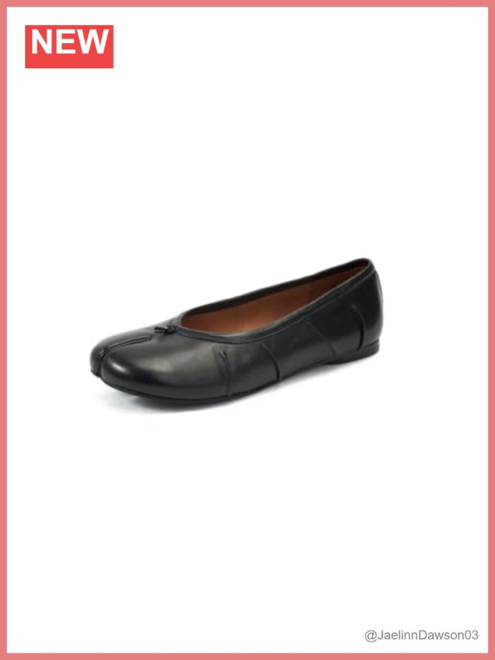 Genuine Leather Split Toe Tabi Ballet Flats Women's Flat Shoes